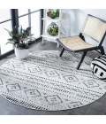 Safavieh Montage  Grey / Ivory MTG291 6 ft. 7 in. X 6 ft. 7 in. Round Rug
