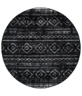 Safavieh Montage  Grey / Black MTG291 6 ft. 7 in. X 6 ft. 7 in. Round Rug