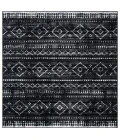 Safavieh Montage  Grey / Black MTG291 6 ft. 7 in. X 6 ft. 7 in. Square Rug