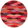 Safavieh Montage  Red / Fuchsia MTG301 6 ft. 7 in. X 6 ft. 7 in. Round Rug