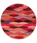 Safavieh Montage  Red / Fuchsia MTG301 6 ft. 7 in. X 6 ft. 7 in. Round Rug