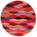 Safavieh Montage  Red / Fuchsia MTG301 6 ft. 7 in. X 6 ft. 7 in. Round Rug