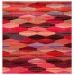 Safavieh Montage  Red / Fuchsia MTG301 6 ft. 7 in. X 6 ft. 7 in. Square Rug