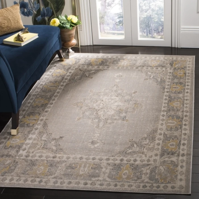 Safavieh Montage Grey / Gold MTG308 3 ft. X 5 ft. Rectangle Rug