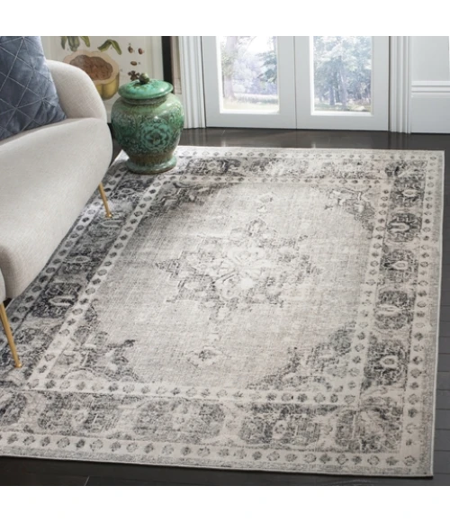 Safavieh Montage Grey / Ivory MTG308 4 ft. X 6 ft. Rectangle Rug