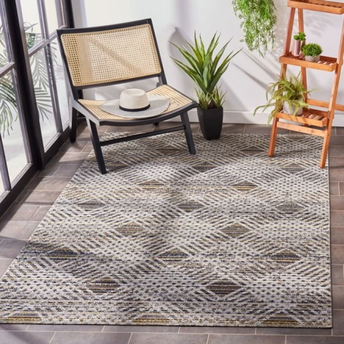 Safavieh Montage  Dark Grey / Grey MTG341 4 ft. X 6 ft. Rectangle Rug