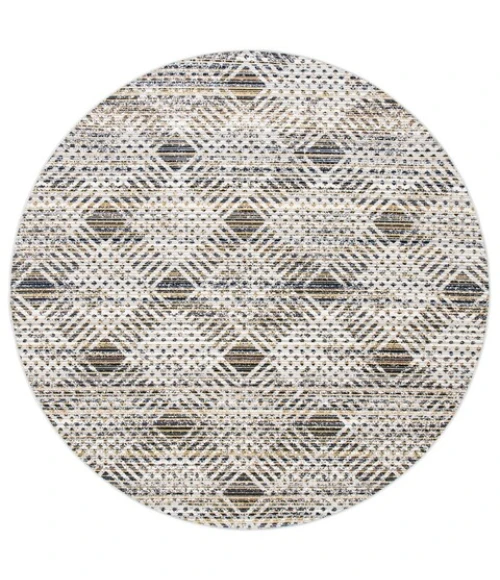 Safavieh Montage  Dark Grey / Grey MTG341 6 ft. 7 in. X 6 ft. 7 in. Round Rug