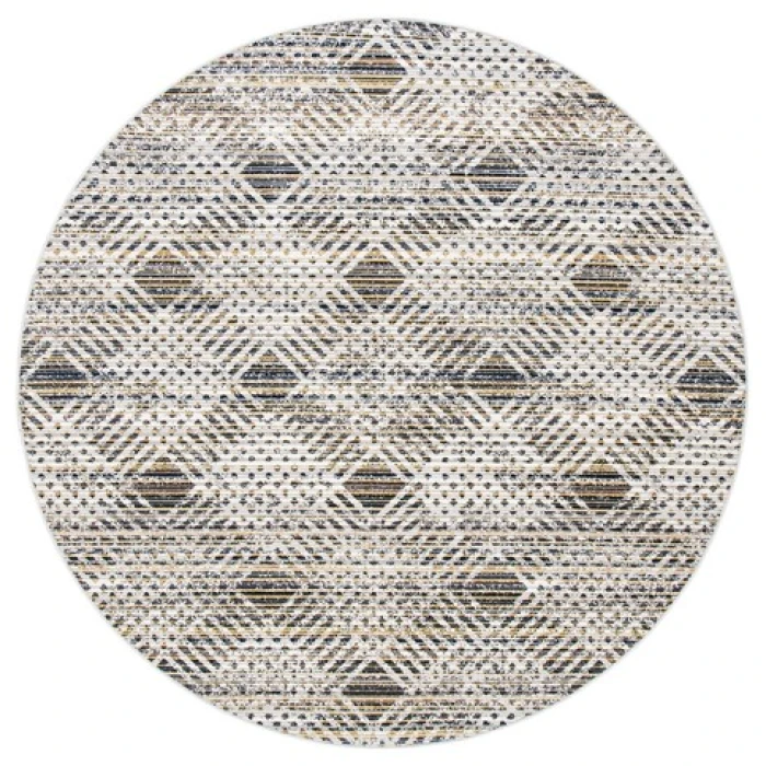 Safavieh Montage  Dark Grey / Grey MTG341 6 ft. 7 in. X 6 ft. 7 in. Round Rug