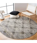 Safavieh Montage  Dark Grey / Grey MTG341 6 ft. 7 in. X 6 ft. 7 in. Round Rug