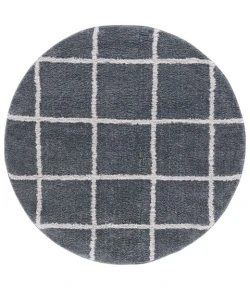 Safavieh Norway Dark Grey / Light Grey NOR206 6 ft. 7 in. X 6 ft. 7 in. Round Rug