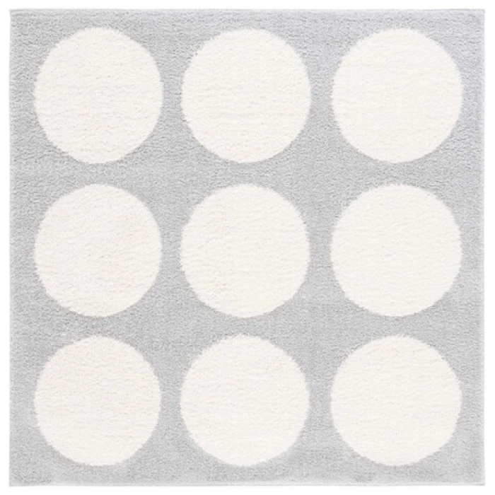 Safavieh Norway Grey / Ivory NOR208 6 ft. 7 in. X 6 ft. 7 in. Square Rug