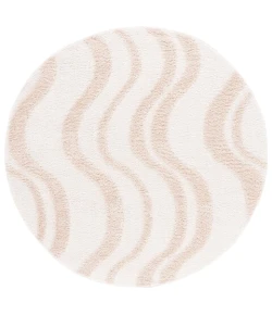 Safavieh Norway Beige / Ivory NOR210 6 ft. 7 in. X 6 ft. 7 in. Round Rug