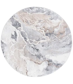 Safavieh Opal Ivory / Grey OAL410 6 ft. 7 in. X 6 ft. 7 in. Round Rug