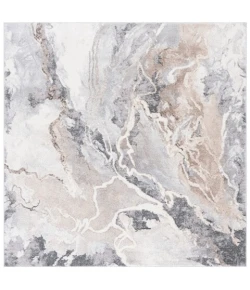 Safavieh Opal Ivory / Grey OAL410 6 ft. 7 in. X 6 ft. 7 in. Square Rug
