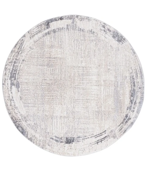 Safavieh Opal Ivory / Grey OAL416 6 ft. 7 in. X 6 ft. 7 in. Round Rug