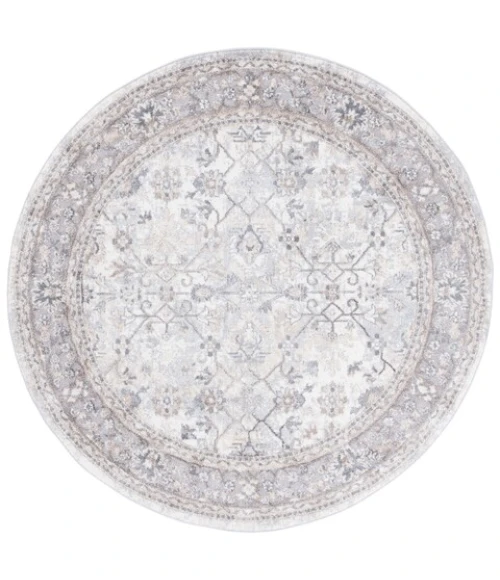 Safavieh Opal Grey / Beige OAL462 6 ft. 7 in. X 6 ft. 7 in. Round Rug