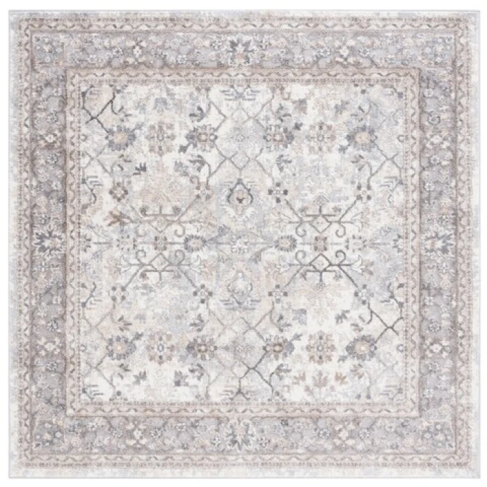 Safavieh Opal Grey / Beige OAL462 6 ft. 7 in. X 6 ft. 7 in. Square Rug