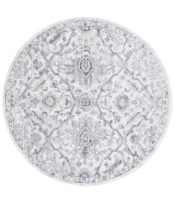 Safavieh Opal Grey / Ivory OAL466 6 ft. 7 in. X 6 ft. 7 in. Round Rug