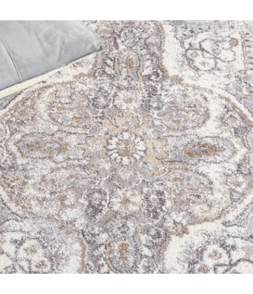 Safavieh Opal Grey / Ivory OAL468 2 ft. 3 in. X 9 ft. Runner Rug