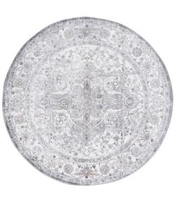 Safavieh Opal Grey / Ivory OAL468 6 ft. 7 in. X 6 ft. 7 in. Round Rug