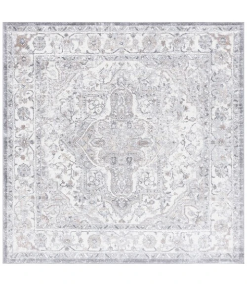 Safavieh Opal Grey / Ivory OAL468 6 ft. 7 in. X 6 ft. 7 in. Square Rug