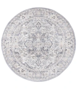 Safavieh Opal Grey / Ivory OAL470 6 ft. 7 in. X 6 ft. 7 in. Round Rug