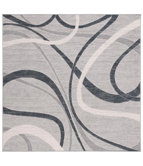 Safavieh Odyssey Grey / Ivory ODY812 6 ft. 7 in. X 6 ft. 7 in. Square Rug