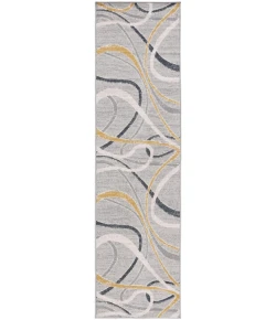 Safavieh Odyssey Grey / Gold Ivory ODY812 2 ft. 2 in. X 8 ft. Runner Rug