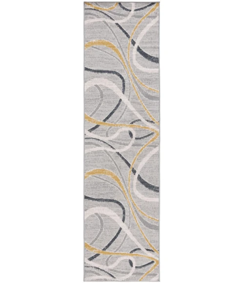 Safavieh Odyssey Grey / Gold Ivory ODY812 2 ft. 2 in. X 8 ft. Runner Rug