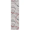 Safavieh Odyssey Grey / Red Ivory ODY812 2 ft. 2 in. X 8 ft. Runner Rug