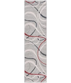 Safavieh Odyssey Grey / Red Ivory ODY812 2 ft. 2 in. X 8 ft. Runner Rug