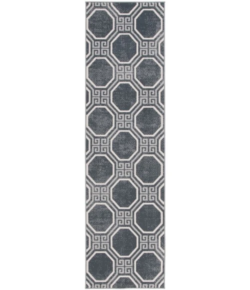 Safavieh Odyssey Black / Grey ODY818 2 ft. 2 in. X 8 ft. Runner Rug