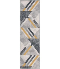Safavieh Odyssey Grey / Gold Black ODY820 2 ft. 2 in. X 8 ft. Runner Rug