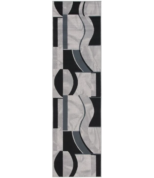 Safavieh Odyssey Ivory / Grey Black ODY826 2 ft. 2 in. X 8 ft. Runner Rug