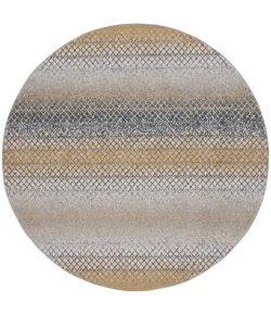 Safavieh Odyssey Gold / Grey ODY828 6 ft. 7 in. X 6 ft. 7 in. Round Rug