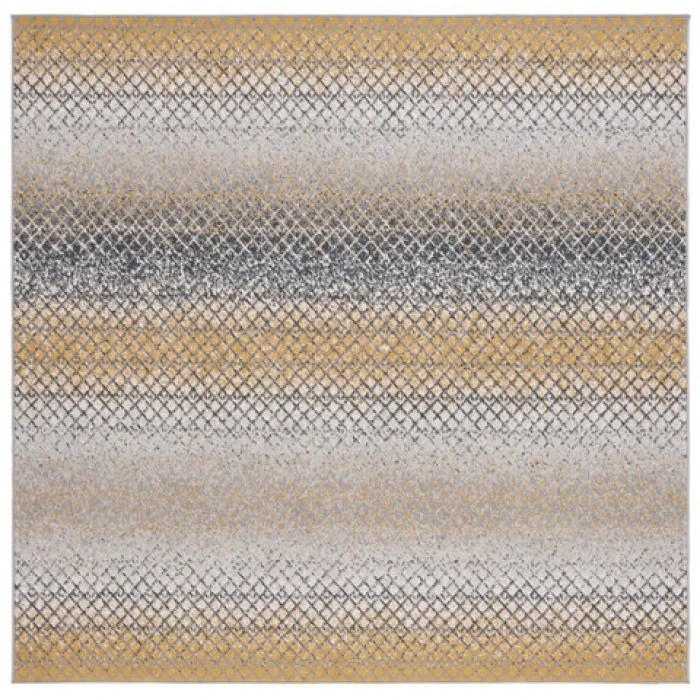 Safavieh Odyssey Gold / Grey ODY828 6 ft. 7 in. X 6 ft. 7 in. Square Rug