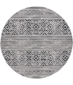 Safavieh Odyssey Black / Ivory ODY852 6 ft. 7 in. X 6 ft. 7 in. Round Rug