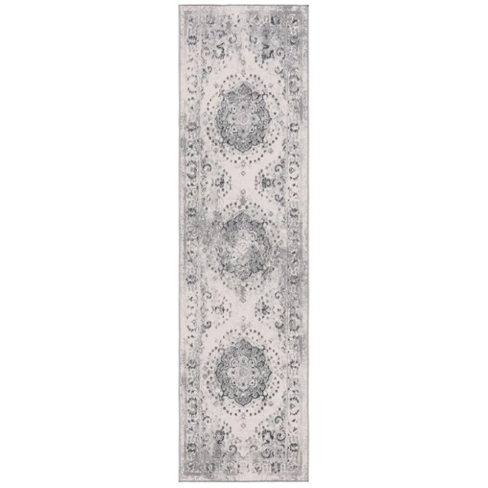 Safavieh Odyssey Grey / Ivory ODY856 2 ft. 2 in. X 8 ft. Runner Rug