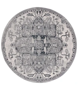 Safavieh Odyssey Grey / Dark Grey ODY860 6 ft. 7 in. X 6 ft. 7 in. Round Rug