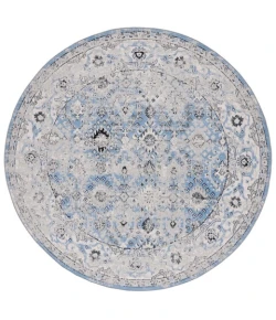 Safavieh Odyssey Grey / Light Blue ODY862 6 ft. 7 in. X 6 ft. 7 in. Round Rug