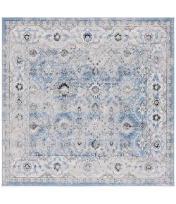 Safavieh Odyssey Grey / Light Blue ODY862 6 ft. 7 in. X 6 ft. 7 in. Square Rug