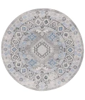 Safavieh Odyssey Grey / Light Blue ODY864 6 ft. 7 in. X 6 ft. 7 in. Round Rug