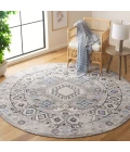 Safavieh Odyssey Grey / Light Blue ODY864 6 ft. 7 in. X 6 ft. 7 in. Round Rug