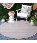 Safavieh Outdoor Micro-Loop Beige OMP101 6 ft. X 6 ft. Round Rug