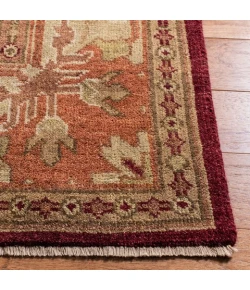 Safavieh Oushak Red / Green OSH108 3 ft. X 10 ft. Runner Rug