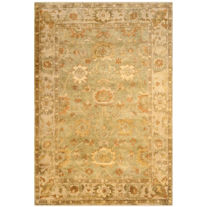 Safavieh Oushak Green / Beige OSH115 4 ft. X 6 ft. Rectangle Rug