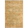 Safavieh Oushak Dark Green / Brown OSH115 10 ft. X 14 ft. Rectangle Rug