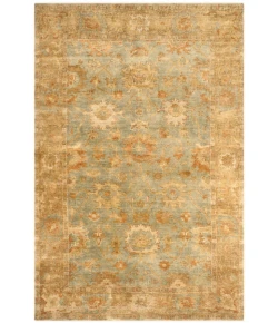 Safavieh Oushak Dark Green / Brown OSH115 8 ft. X 10 ft. Rectangle Rug