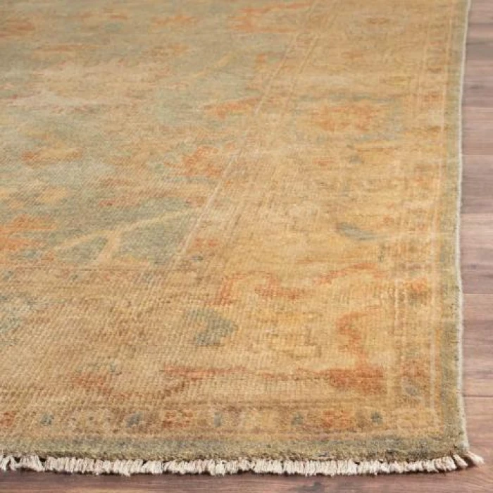 Safavieh Oushak Dark Green / Brown OSH115 4 ft. X 6 ft. Rectangle Rug