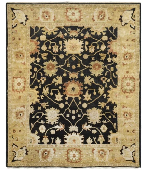 Safavieh Oushak Black / Light Gold OSH115 10 ft. X 14 ft. Rectangle Rug